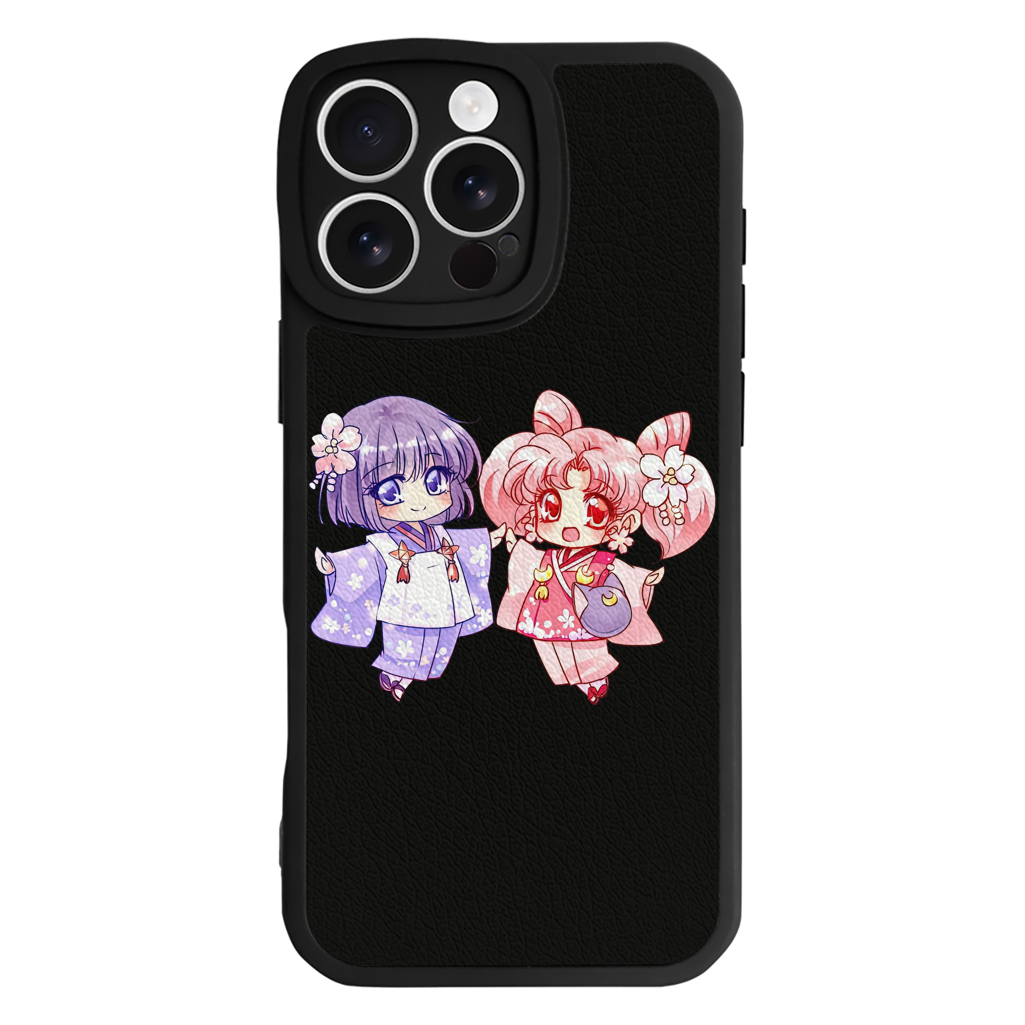 （画像用） 美少女戦士セーラームーン ちびうさ Sailor Moon Chibiusa Tsukino Usagi Small Lady Serenity 【iPhone 16シリーズ対応】シリコンスマホケース（レザー調） 材質：シリコン